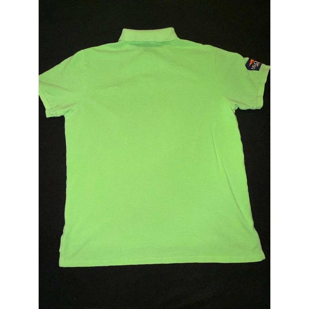 Polo Ralph Lauren Polo Green Big Pony US Open 2015 Tennis Custom Fit Mens XL